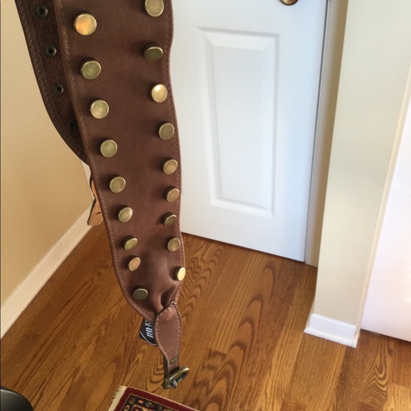 Leather, Studded, Brown Belt - Picture 7 of 7